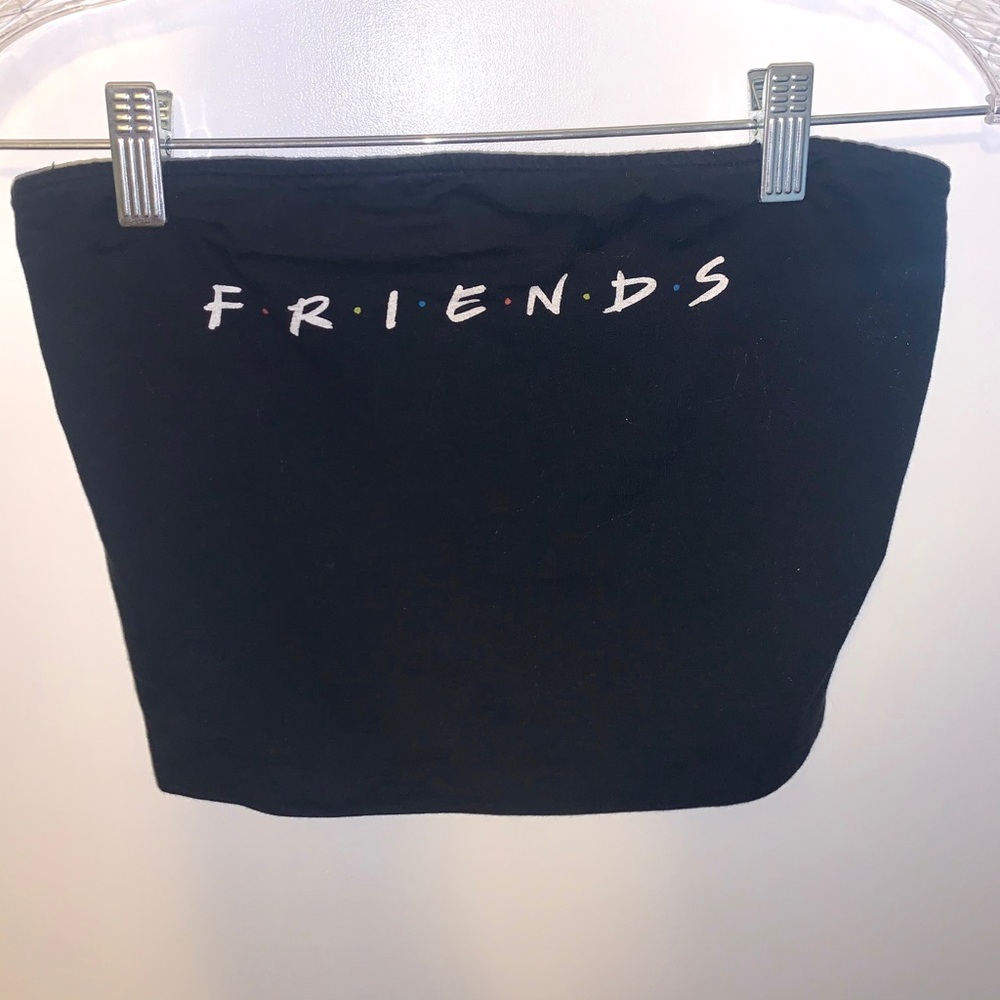 Friends black tube top